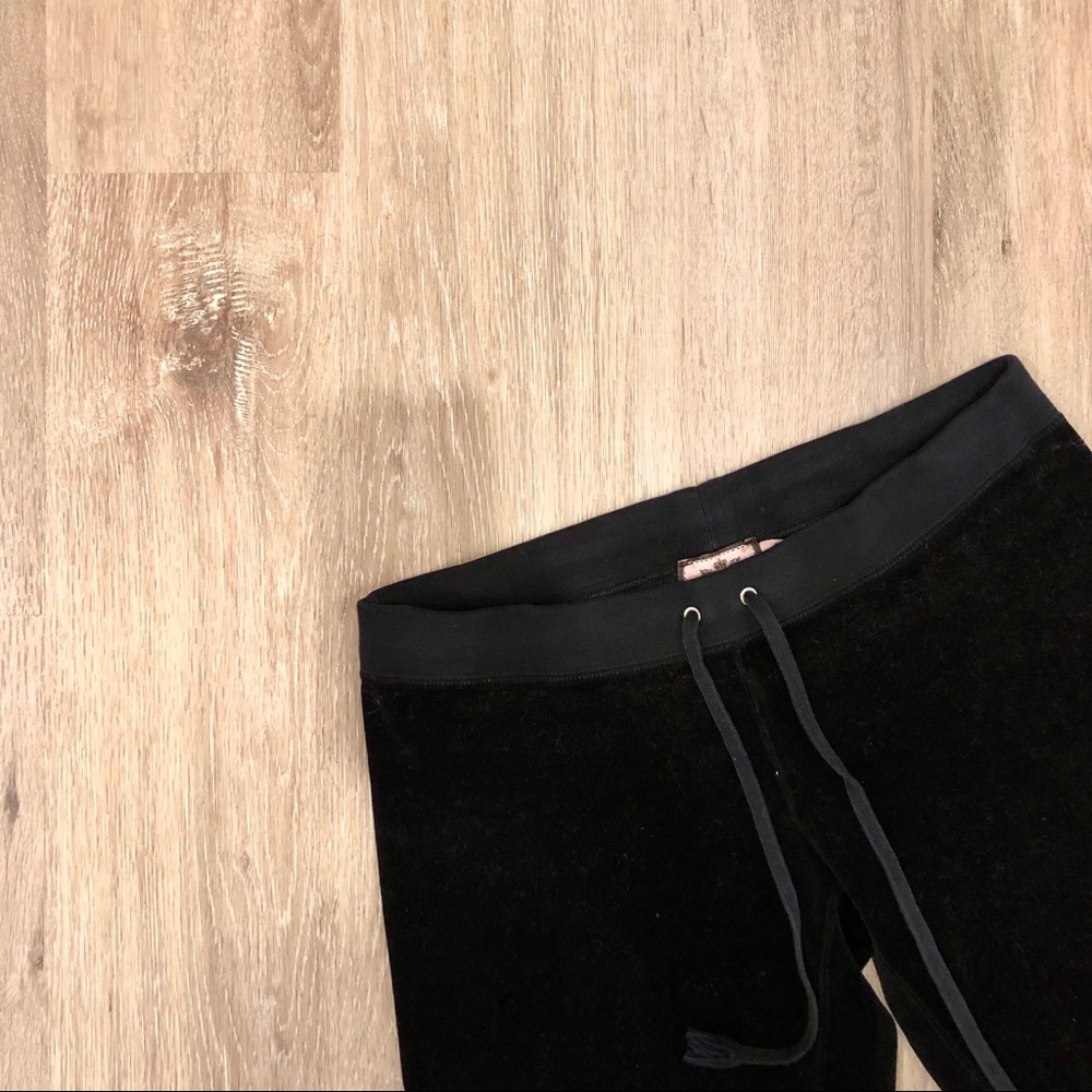 Juicy Couture Black Velour Sweat Pants